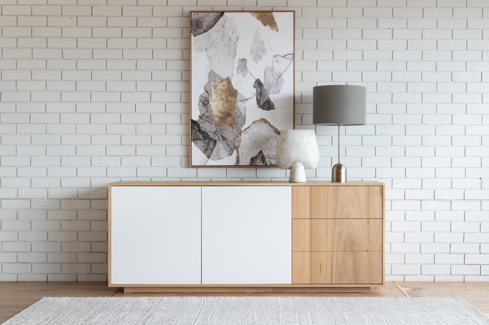 Tribeca Buffet Satin White